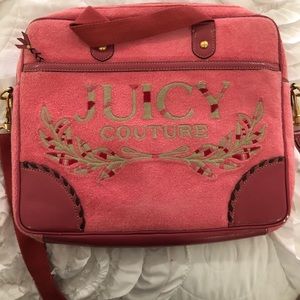 Juicy Couture pink laptop case